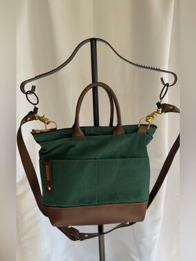 R. Riveter Otto in Evergreen Canvas & Brown Leather